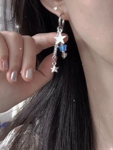 DAIIIBABYYY  -  New Y2K Irregular Pentagram Earrings Women's Sweet Cool Hottie Fashion Adjustable Tassel Earring Party Jewelry Gifts